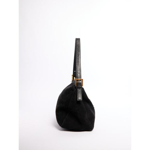 Fendi Black Suede Mamma Shoulder Bag - Picture 4 of 12